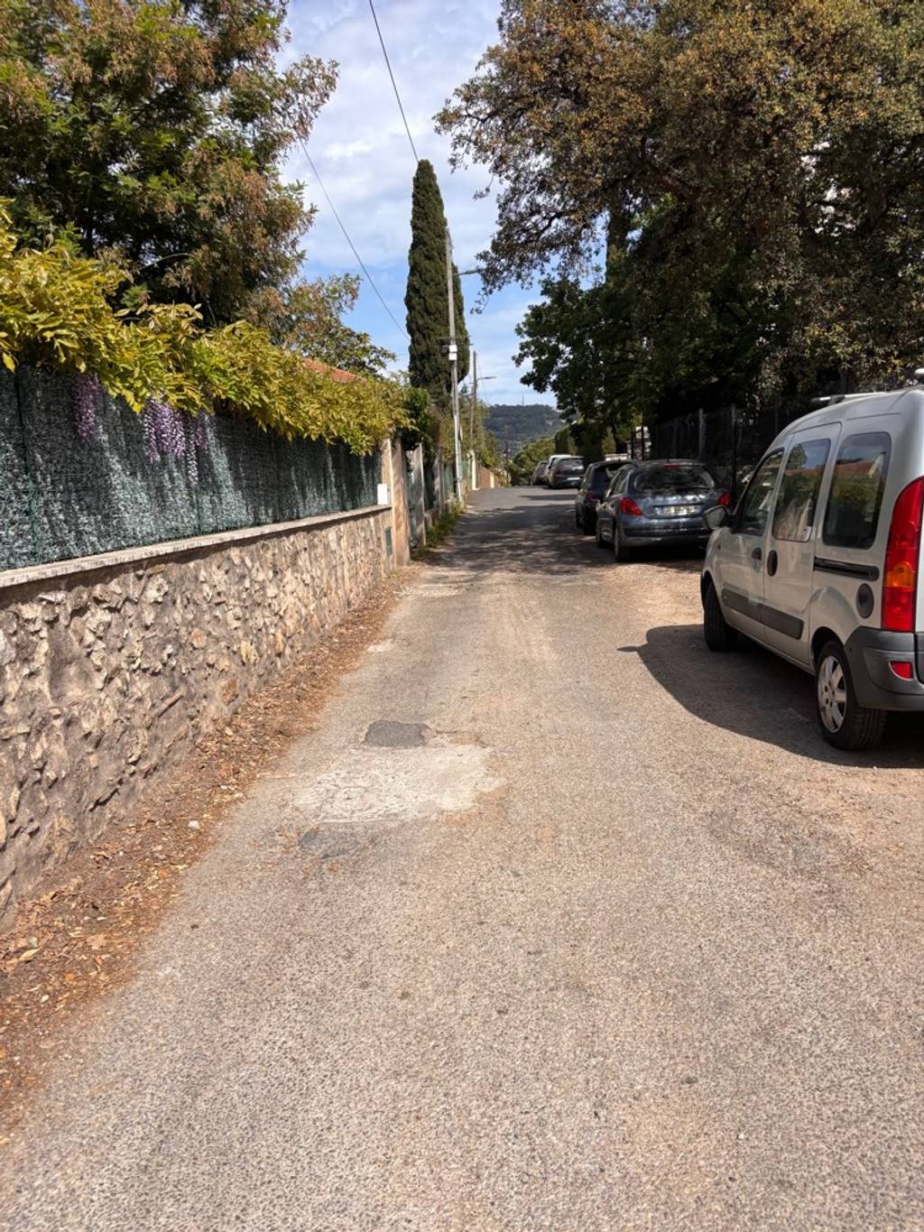 Chemin dégradé dangereux