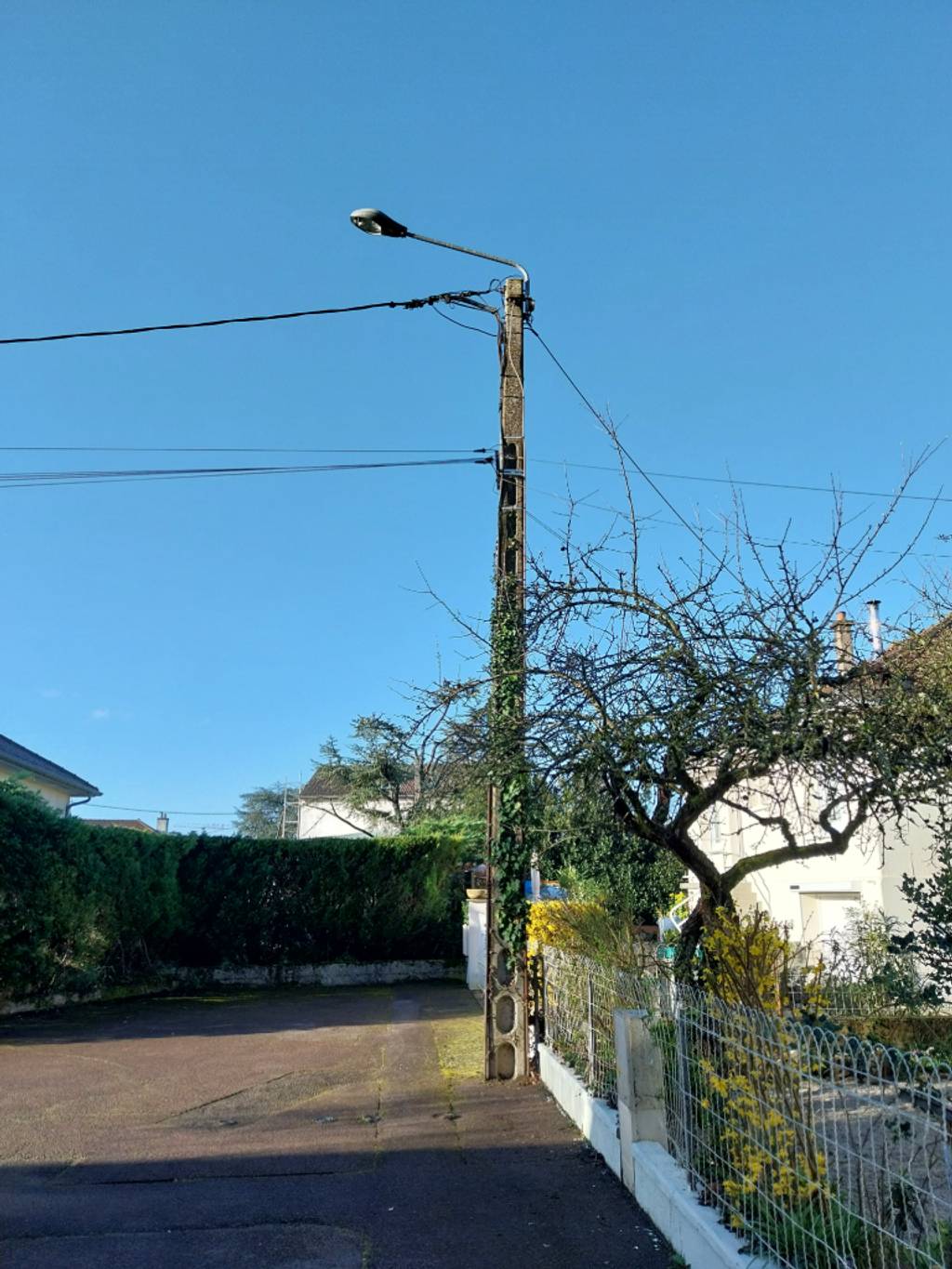 Lampadaire en panne