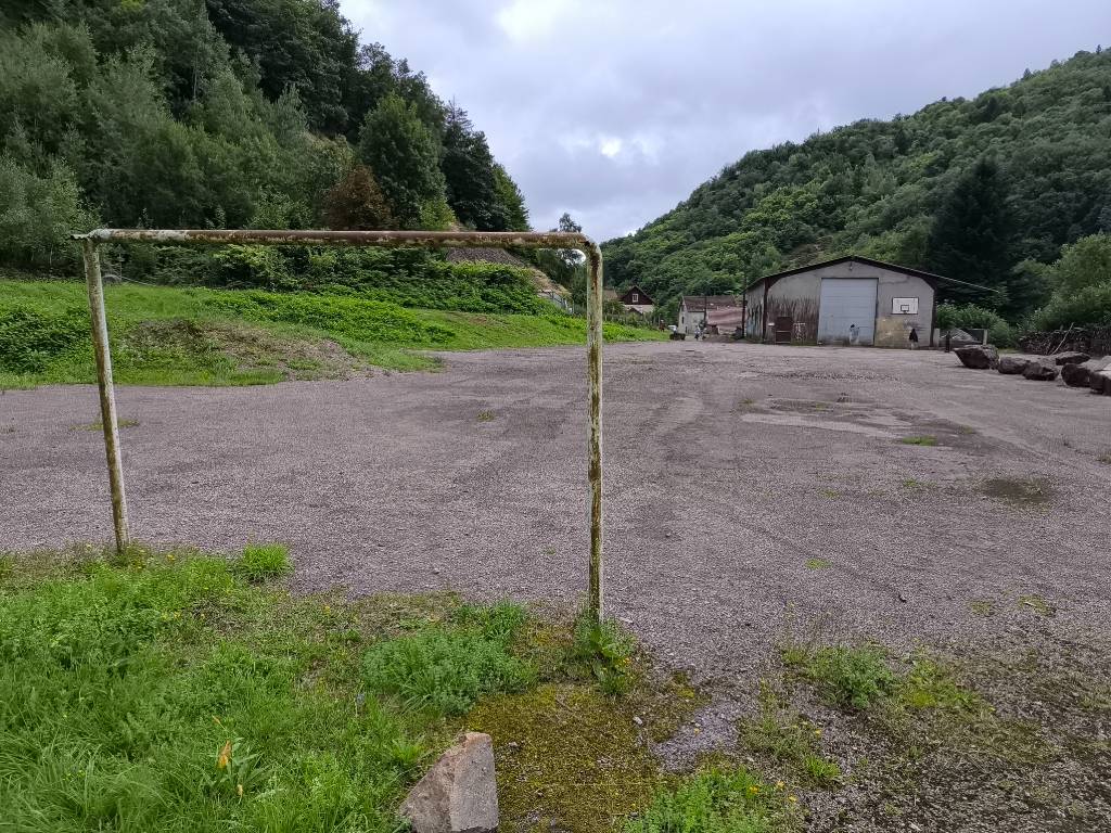 Terrain de football dégradé