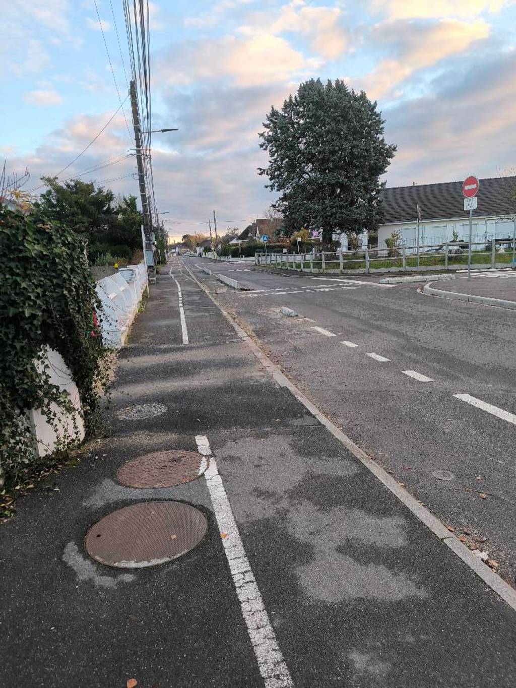 Plot sur voie cyclable