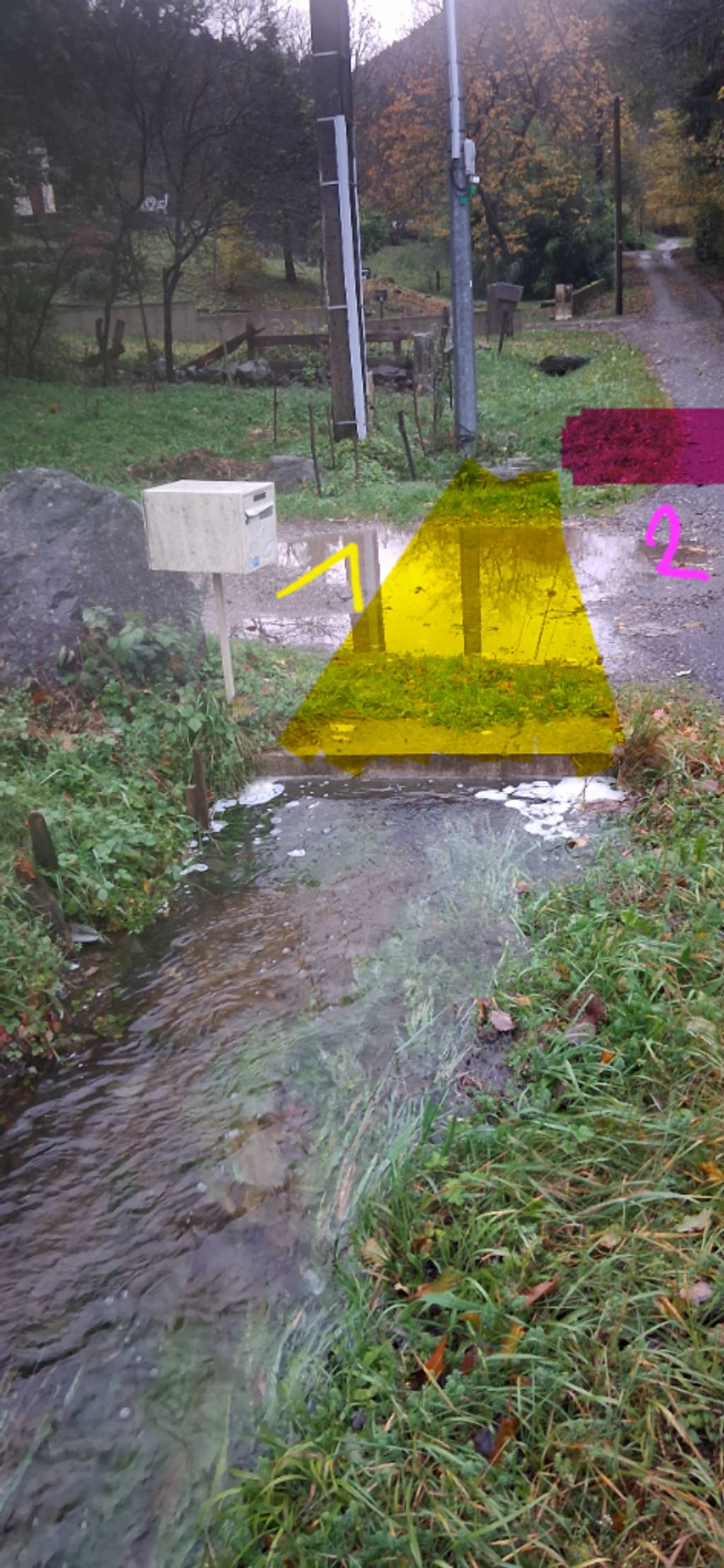 Photo 2 - Buse d'évacuation bouchée