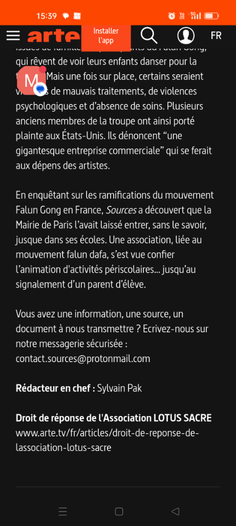 Photo 3 - Dérives sectaires signalées Falun Dafa
