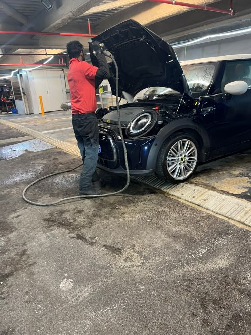 Lavage de véhicules illégal sur voie publique