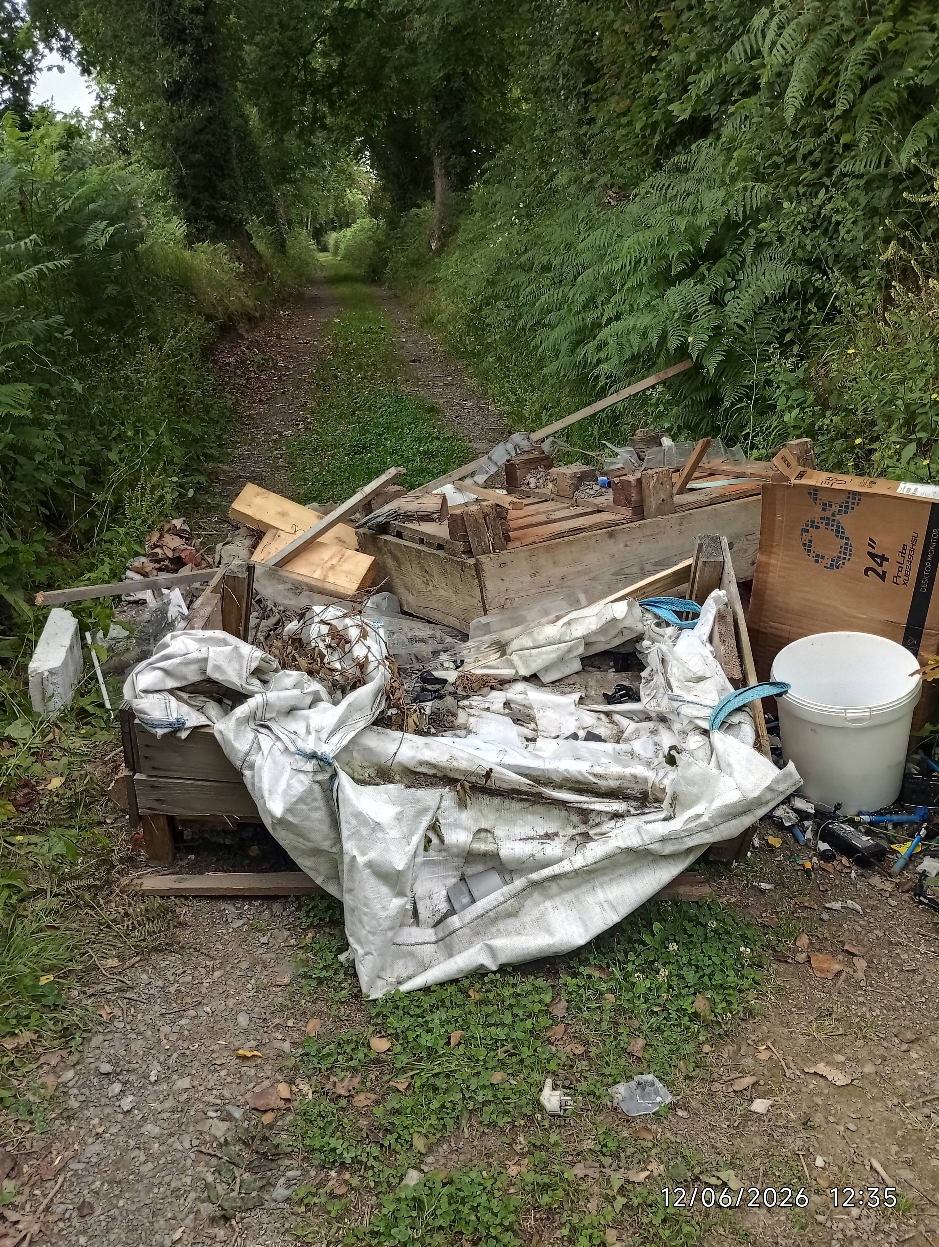 Dépôt sauvage de déchets