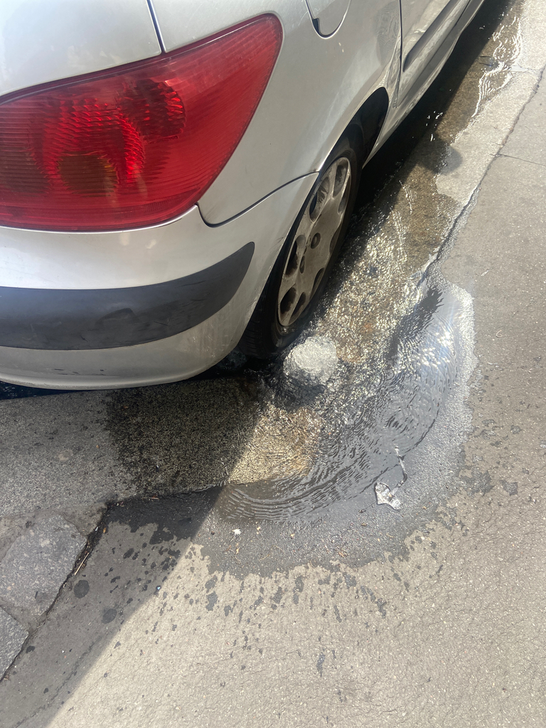 Fuite bouche d'eau