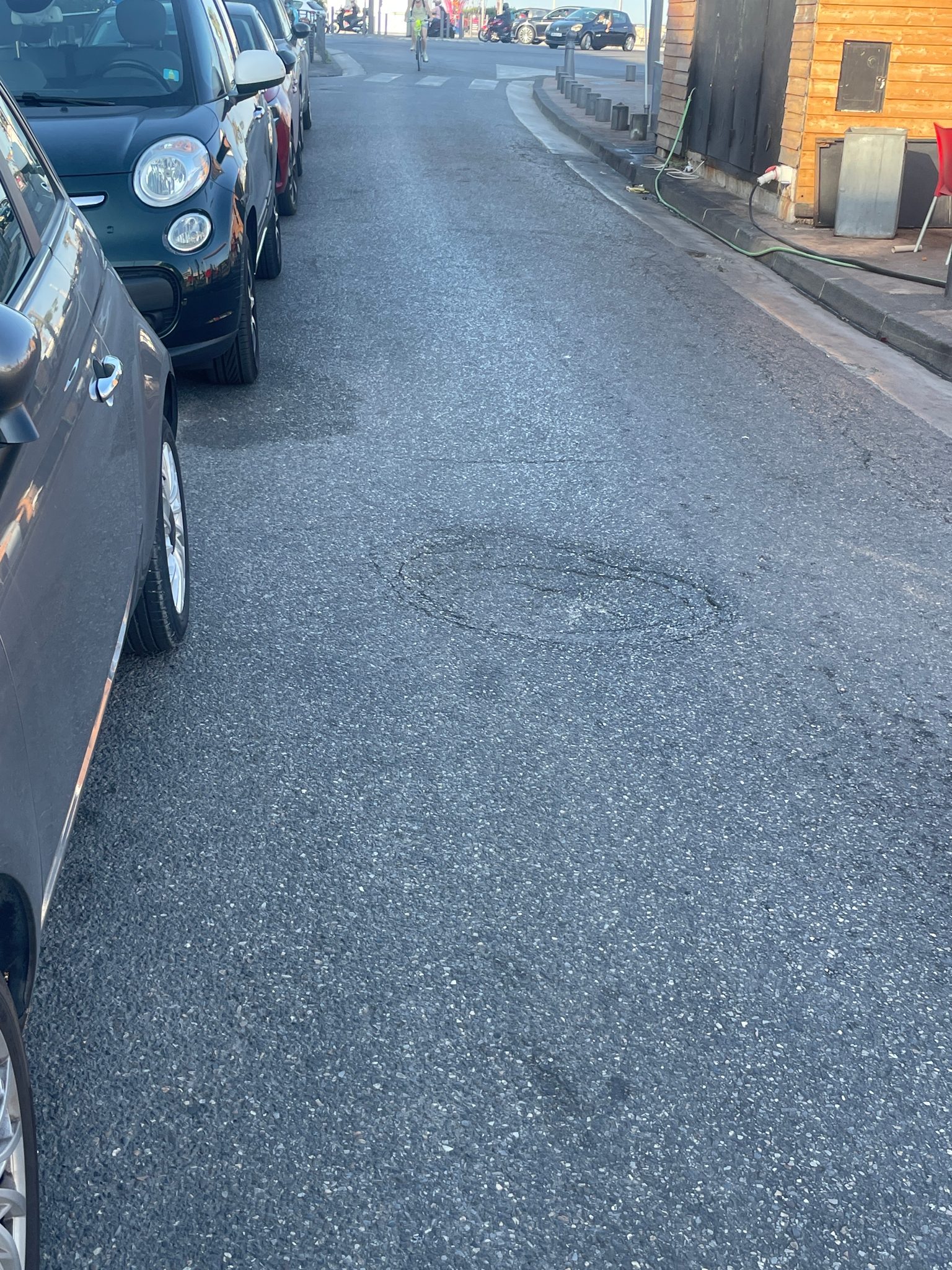 Signalement Trou dangereux sur chaussée