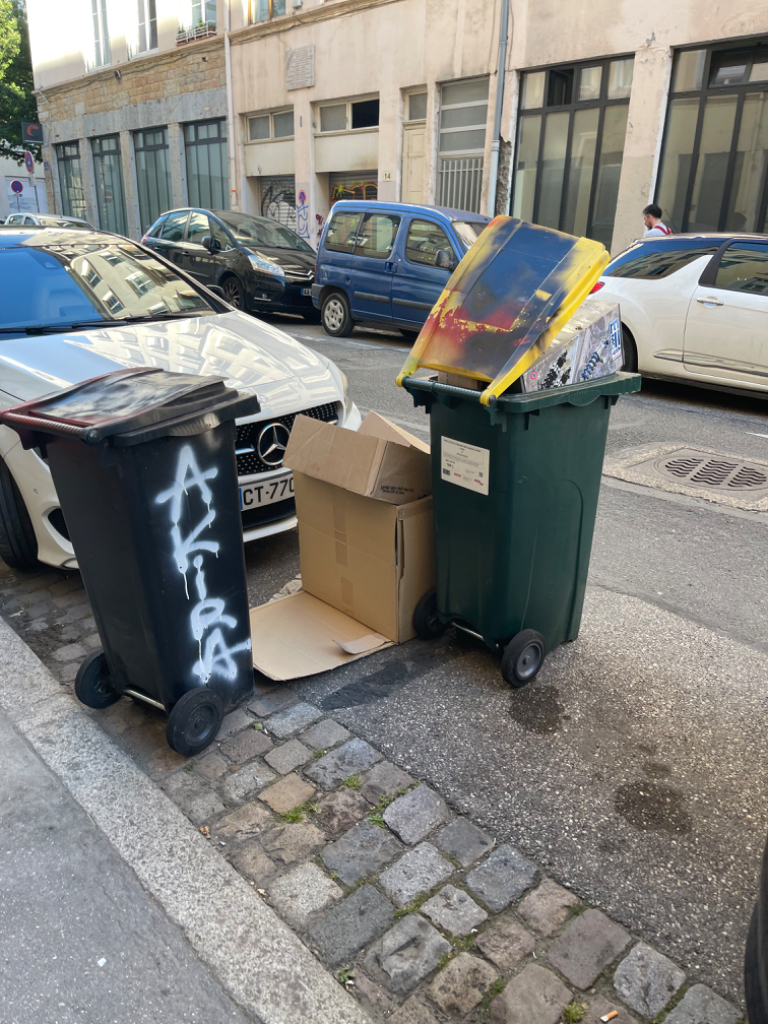 Dépôt sauvage de poubelles