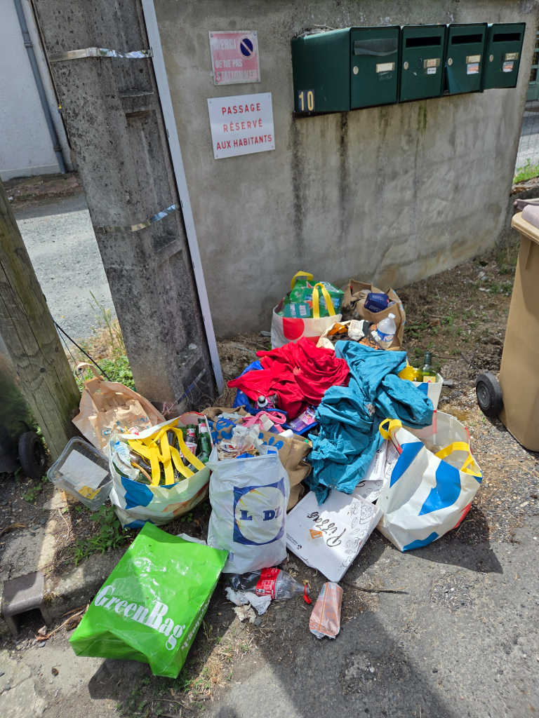 Dépôt sauvage de déchets